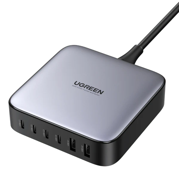 UGREEN Nexode 200W USB C GaN Charger-6 Ports Desktop Charger